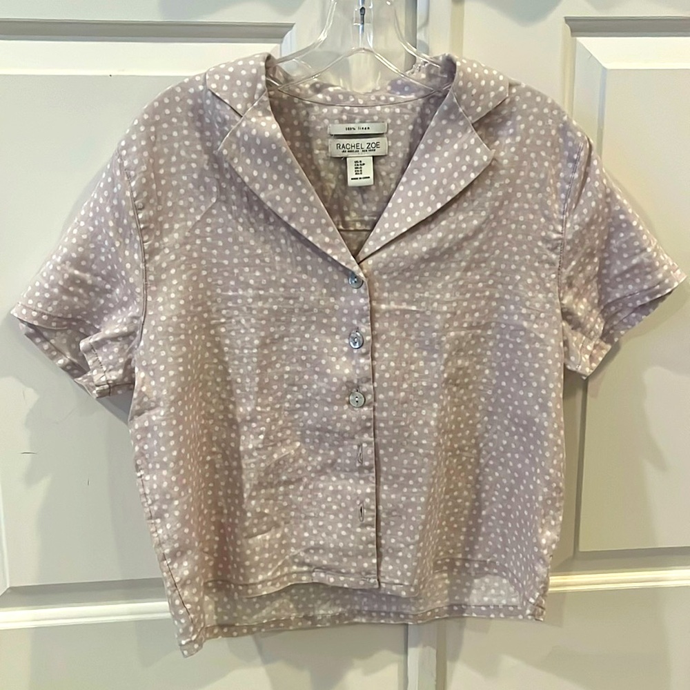 Rachel Zoe 100% linen blouse